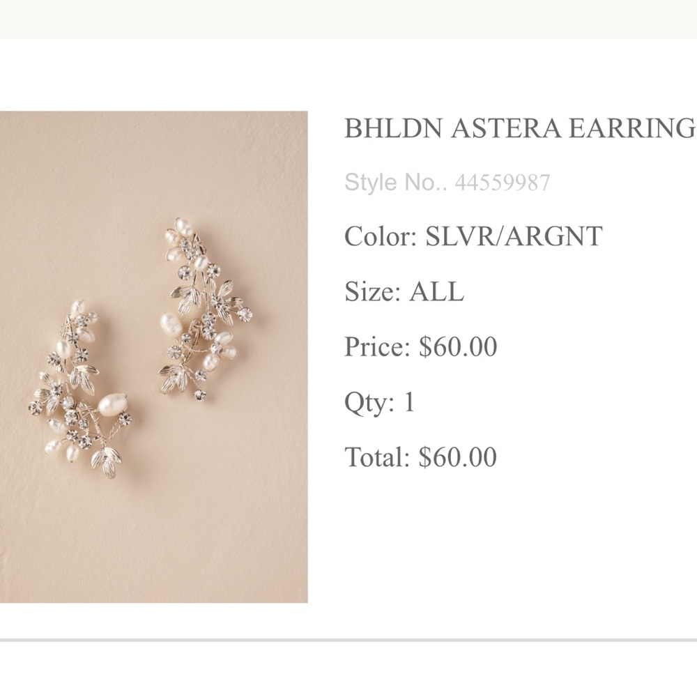 BHLDN Astera Silver Earrings